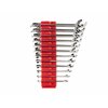 Tekton Angle Head Open End Wrench Set w/Modular Slotted Organizer, 12-Piece 8 - 19 mm WAE95201